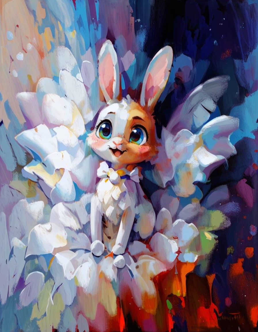 score_9, score_8_up, score_7_up, score_6_up, score_5_up, score_4_up, whaenraets, impressionism, a cute bunny