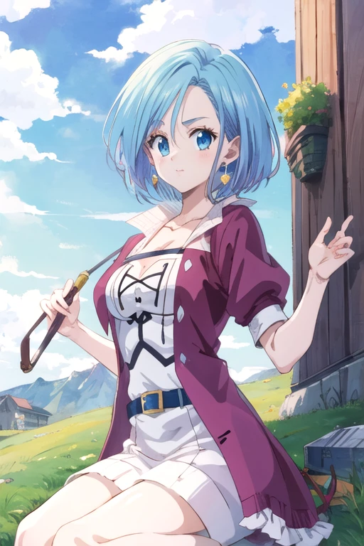 (best quality:1.1), (masterpiece:1.4), movie still, , , , , (anime:1.4), 1girl, solo, <lora:anne_nnt_mny:0.76>, anne_nnt_mny, blue hair, blue eyes, , short hair, , The Kingdom of the Unicorn,