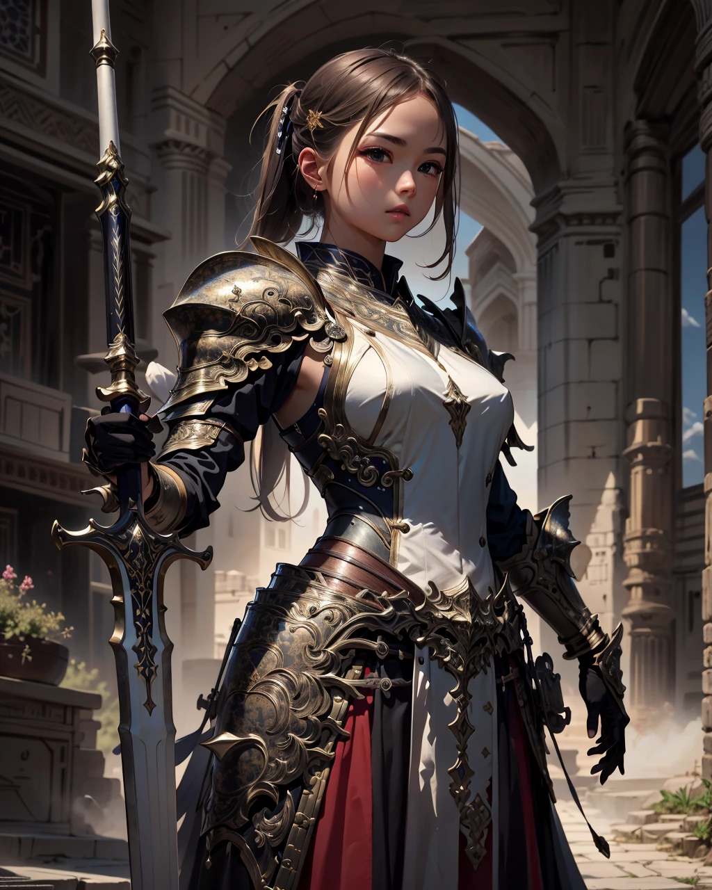 best quality,masterpiece,highly detailed,ultra-detailed, 
<lora:neg4all_bdsqlsz_V3.5:-1>  
 <lora:centralasia:0.5> centralasia <lora:buster-sword:1> å·¨å,  armor, holding weapon, <lora:cartoonisationer:0.7> <lora:cartoonisationer-21st_ce:1>