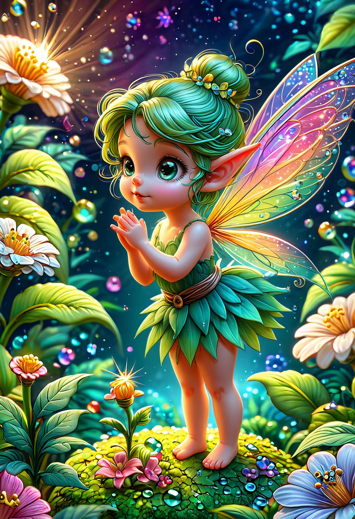 Microfairy, cartoon style, , (masterpiece, high detail, best quality), sharp,