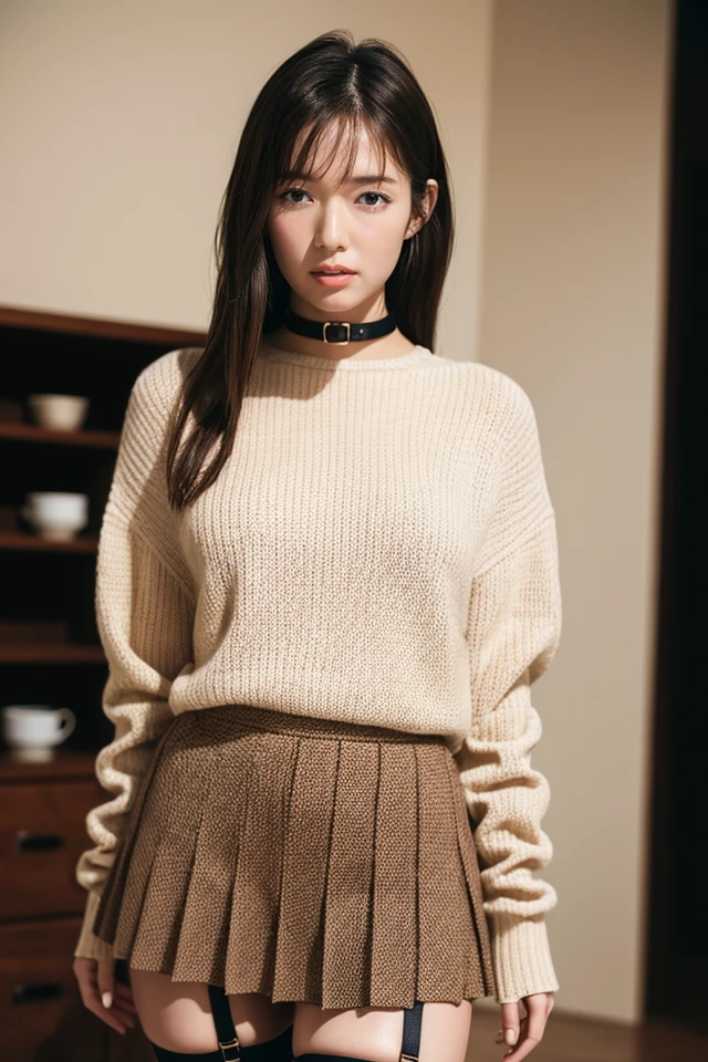 (masutepiece:1.3), (8K, Photorealistic, Raw photography, Best Quality: 1.4), japanse, Cute face, (Lifelike face), (Longhaire:1.3), Realistic eyes, Beautiful eyes, (realskin), Hyper-realistic, hight resolution, A Japanese Lady、(pubick hair:1.5)、(a miniskirt:1.4)、Female genitals:1.5、sitting with knees arised:1.5、(on the beds:1.5)