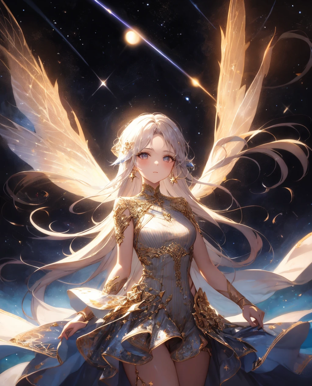 light_concept,1girl,solo,long hair,star (sky),fairy,space,galaxy,<lora:light_concept-02>,