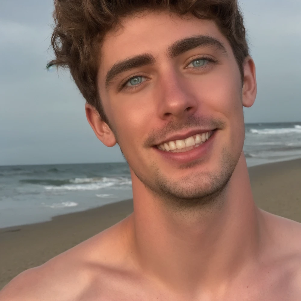 male Age 25 swimwear hawaii smile
