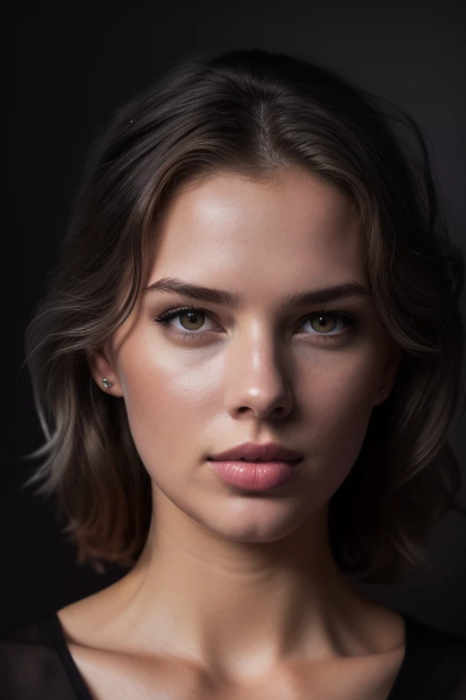 DEN_mariia_arsentieva,
((headshot:1.2) portrait on a (plain dark grey background:1.2), (headshot:1.2), (face focus:1.1), (soft focus:1.2), low lighting, (out of focus:1.2):1.2),
bokeh, f1.4, 40mm, photorealistic, raw, 8k, textured skin, skin pores, intricate details <lora:epi_noiseoffset2:1>, epiCRealism
