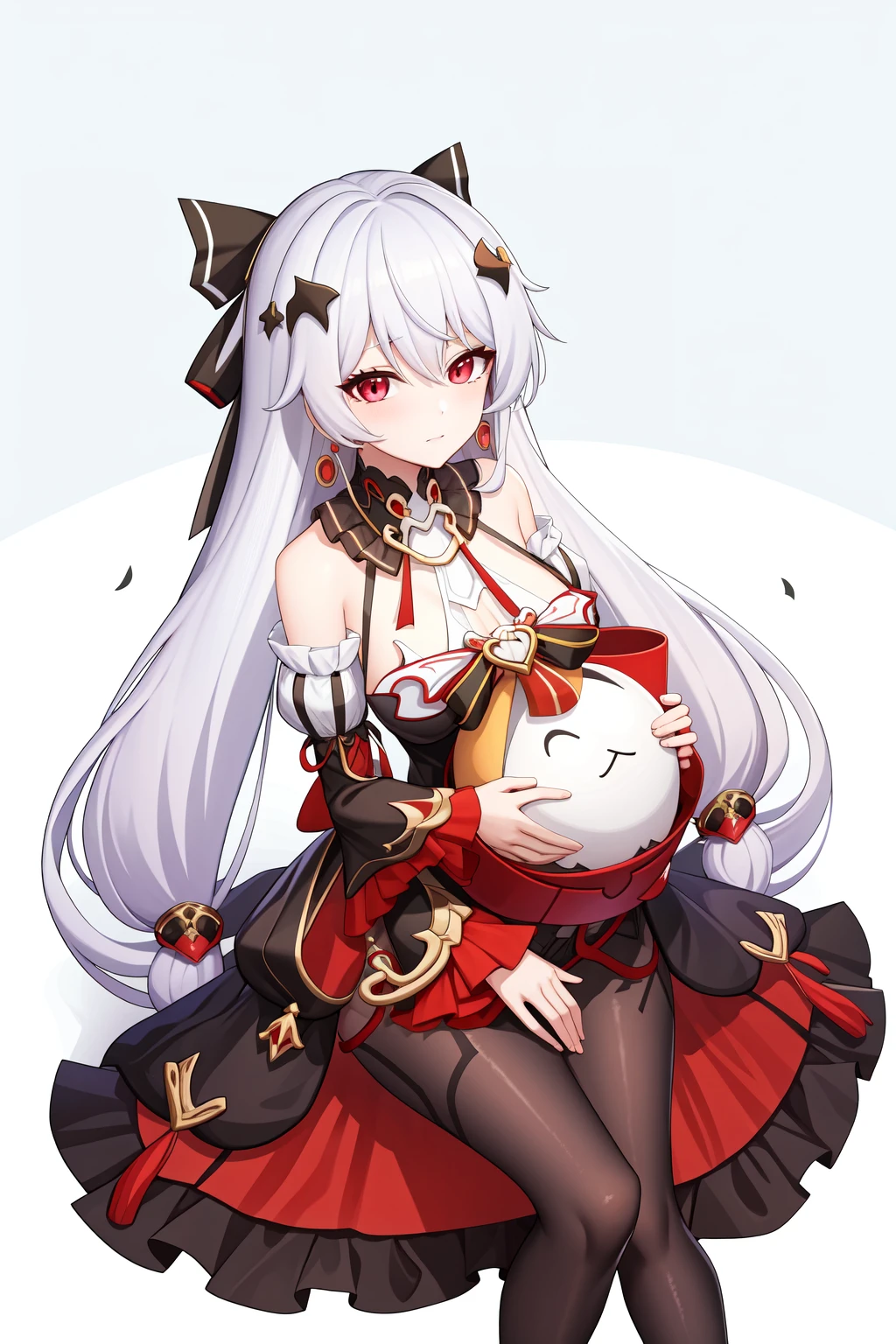 <lora:å¤§æä¸v3:1>,a girl named lunakindred,lunakindred,luna dress,1girl,looking at viewer,bare shoulders,earrings,high quality,, (masterpiece,best quality,high quality:1.4),absurdres,