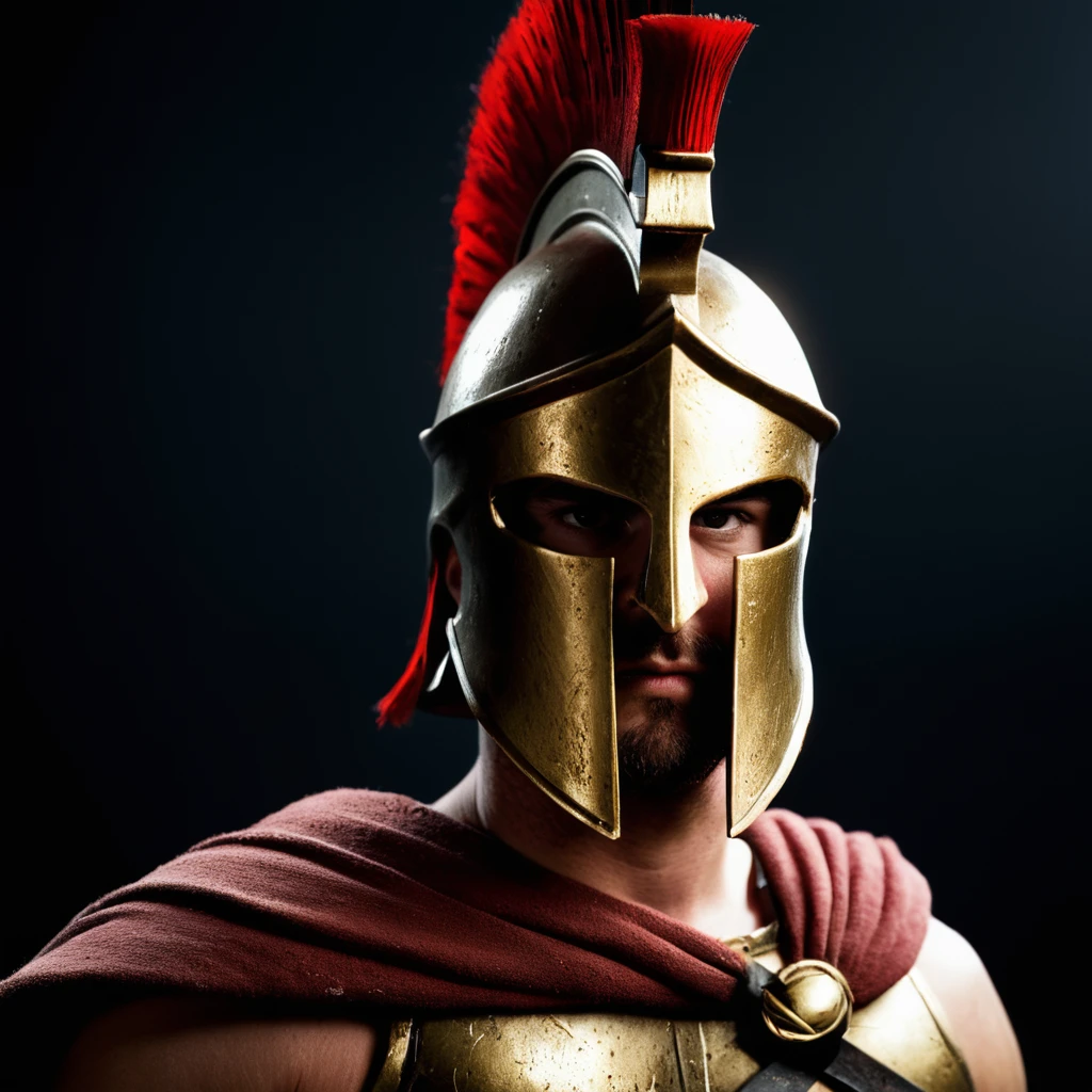 cinematic film still of  <lora:spartan style:1>
In ancient Greece in Sparta a golden spartan helmet with a red blood on a black background,solo,simple background,1boy,weapon,male focus,sword,armor,blood,helmet,polearm,black background,spear,full armor,helm , realistic, realism, photorealism, hyperrealism, hyperrealistic, realistic, sharp, detailed, cinematography style, film light style, movie still,  professional photography, artistic, perfection, contrast, cinematic, filmic, high quality photo,  8k quality, colorful, photography style, different people, war, warrior, armor, spartan army style, spartan warrior style, spartan style, shallow depth of field, vignette, highly detailed, high budget, bokeh, cinemascope, moody, epic, gorgeous, film grain, grainy