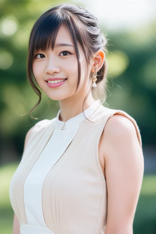 1girl,(RAW photo, best quality), (realistic, photo-realistic:1.4), masterpiece, an extremely delicate and beautiful, extremely detailed, 2k wallpaper, Amazing, finely detail, extremely detailed CG unity 8k wallpaper, ultra-detailed, highres, soft light, beautiful detailed girl, extremely detailed eyes and face, beautiful detailed nose, beautiful detailed eyes,cinematic lighting,perfect anatomy,
wearing a white avantgarde peplum dress,white skirt,(bokeh:1.2)
at a flower park,sakura flowers,flower garden,
<lora:takahashiriev2_lora:0.8>,smile