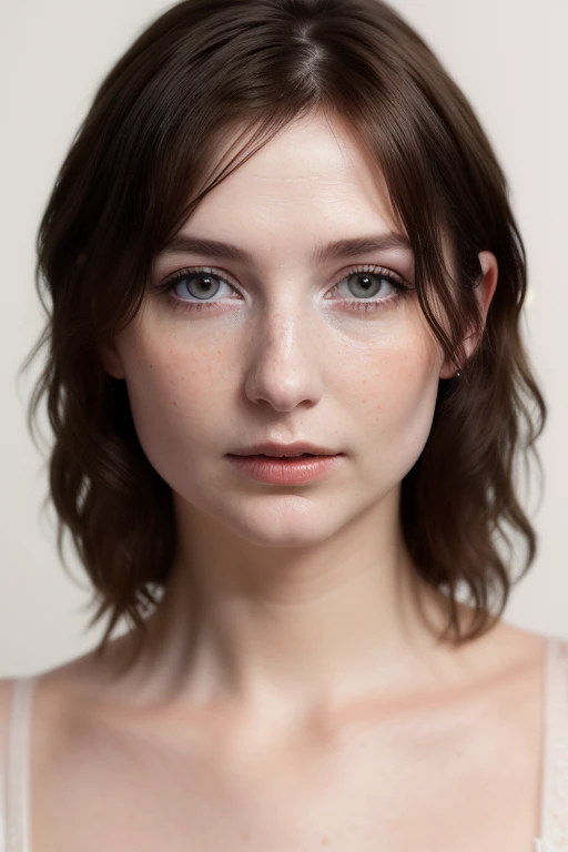 DEN_princess_tay,
(headshot:1.1) portrait on a bright white background, (headshot:1.2), face focus, intricate (beautiful eyes:1.2), (wide open eyes:1.1), Big eyes, clean photo, side lighting, low contrast, low saturation, bokeh, f1.4, 40mm, photorealistic, raw, 8k, textured skin, skin pores, intricate details <lora:epi_noiseoffset2:1>, epiCRealism