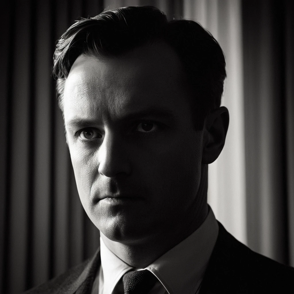 cinematic film still of <lora:Split Lighting Photography style:0.8> Split Lighting Photography style
<lora:sin city style v2:0.5>
In 1940's a detective man with a shadow on face from window curtains staring at camera with eye highlight
<lora:Classic Film Noir style:0.5>
<lora:1940's style:0.5>, shallow depth of field, vignette, highly detailed, high budget, bokeh, cinemascope, moody, epic, gorgeous, film grain, grainy