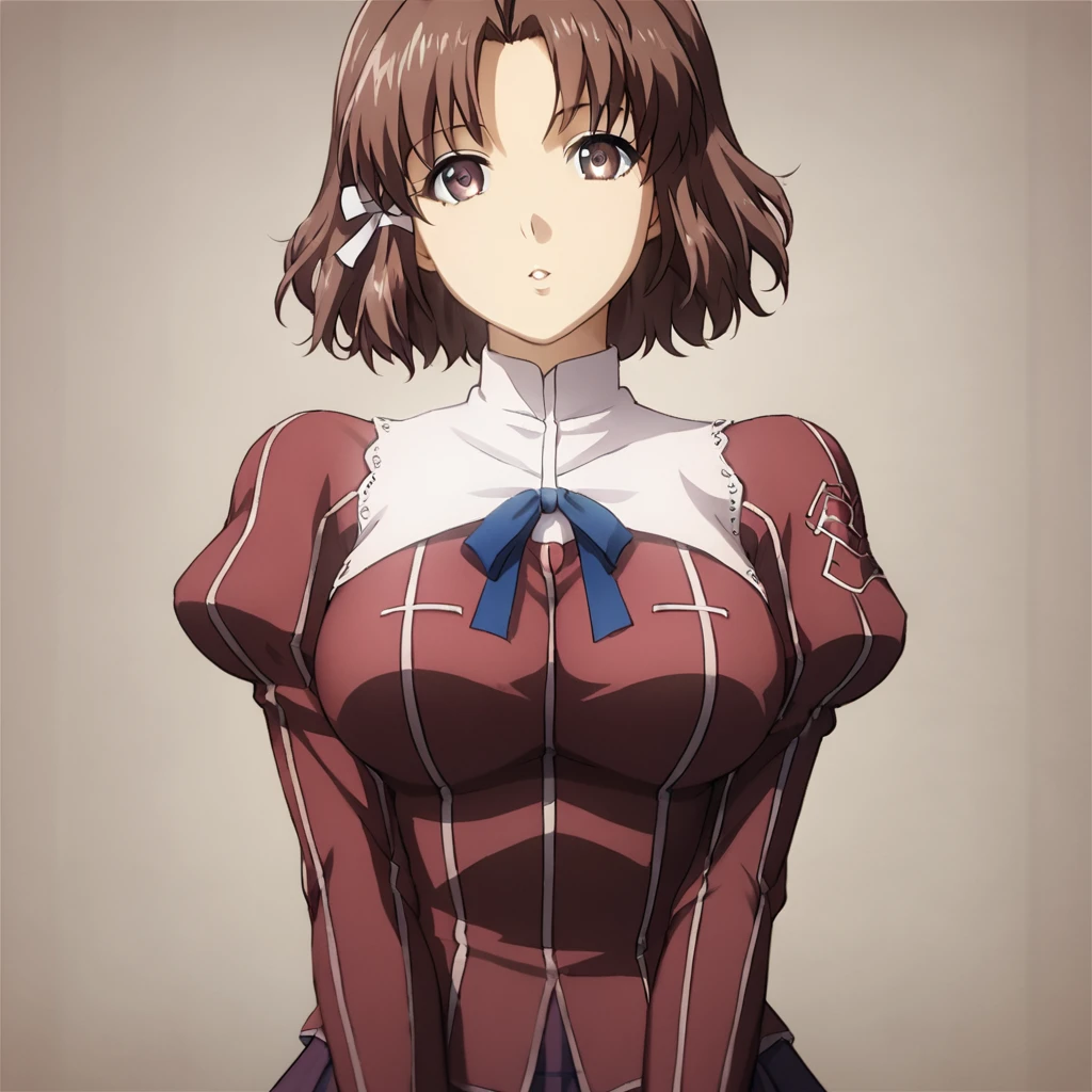 score_9, score_8_up, score_7_up,
ChiffonFairchild,1girl,solo,breasts,short hair,large breasts,brown hair,long sleeves,ribbon,detailed school uniform,open eyes,:3,looking at viewer,hair ribbon,upper body,puffy sleeves,close-up,anime coloring
. <lora:Chiffon_Fairchild_pony:0.6>