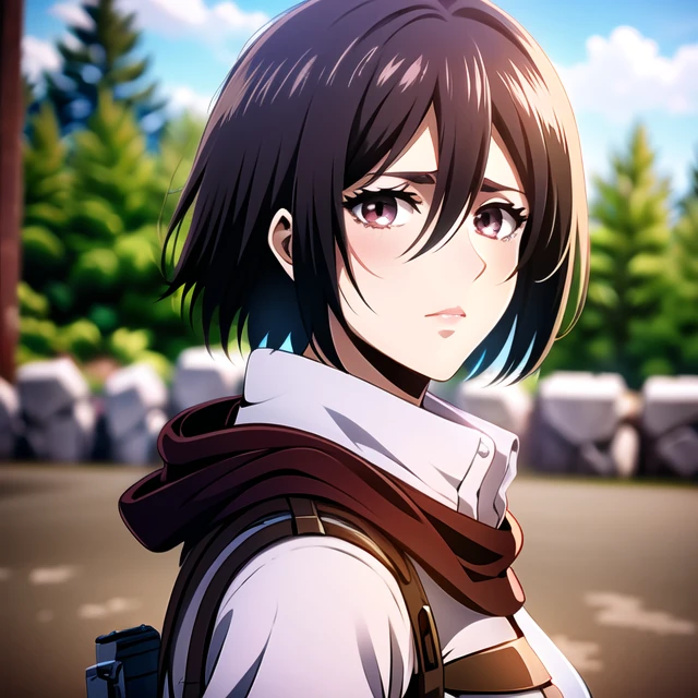 <lora:Mikasa-Ackerman:1>mikasa ackerman