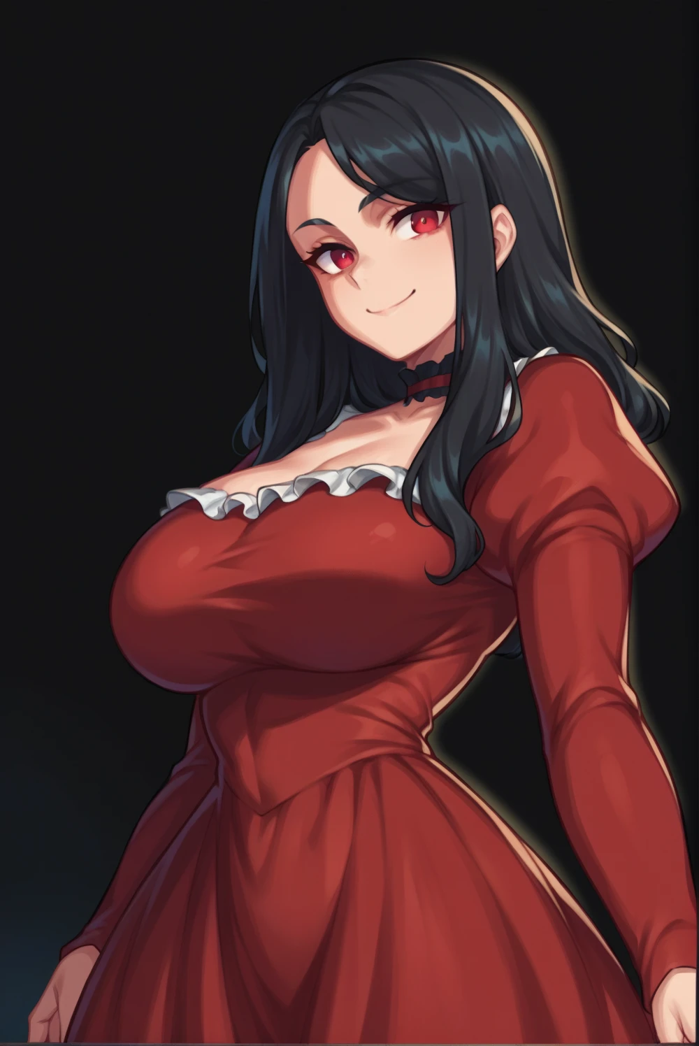 Big beasts, Christmas red Dress, sexy, Christmas, smile