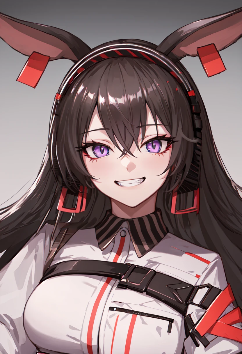 best quality, masterpiece, highres, solo, (april_arknights:1.10), evil grin, evil smile, grin, portrait, looking at viewer, 30 <lora:april_arknights:0.80>