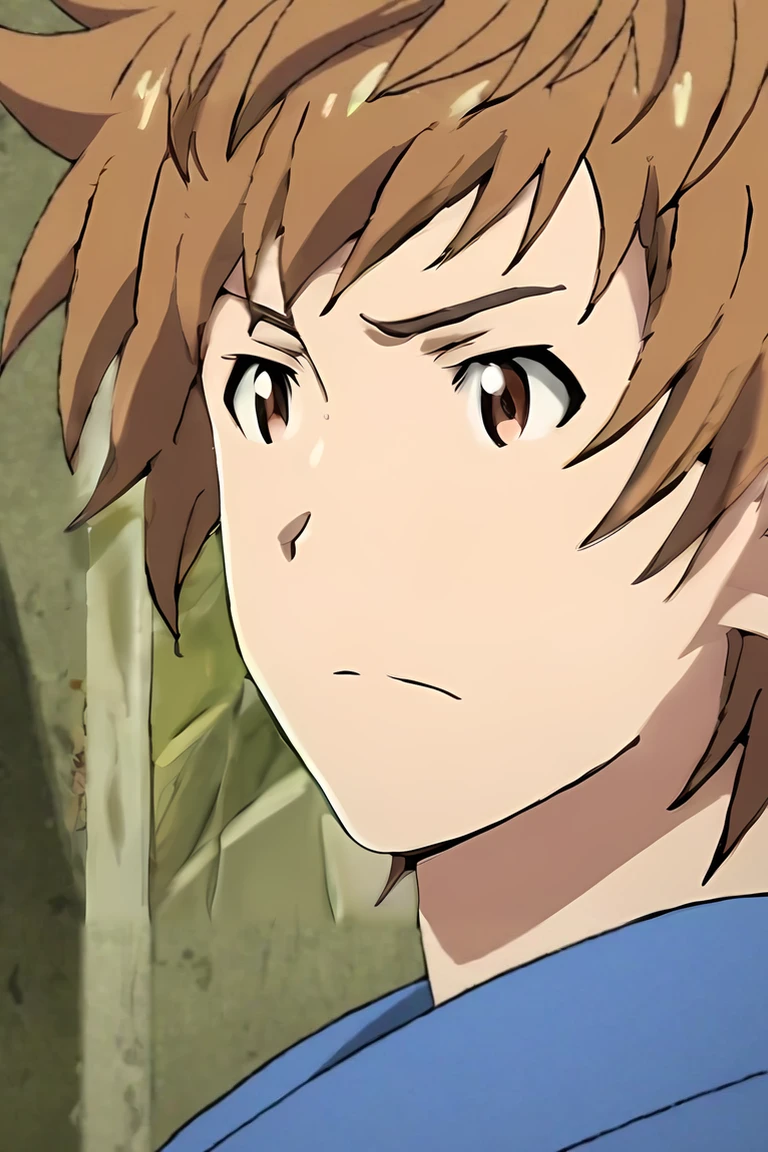 score_9, score_8_up, score_7_up, score_6_up, score_5_up, score_4_up, BREAK source_anime, anime screencap, anime coloring, , , , depth of field, 1boy, solo, male focus, <lora:gran_granblue_fantasy_pony:0.98>, gran_granblue_fantasy, brown hair, brown eyes, , atompunk, , <lora:sdxl_lightning_8step_lora:1>