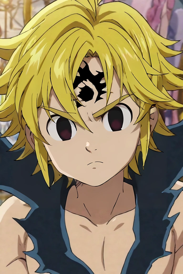 score_9, score_8_up, score_7_up, score_6_up, score_5_up, score_4_up, BREAK source_anime, anime screencap, anime coloring, , looking at viewer, , , 1boy, solo, male focus, <lora:meliodas_nanatsu_no_taizai_pony:0.94>, meliodas_nanatsu_no_taizai, facial mark, empty eyes, black eyes, forehead mark, demon form, demon outfit, , , carousel, , <lora:sdxl_lightning_8step_lora:1>