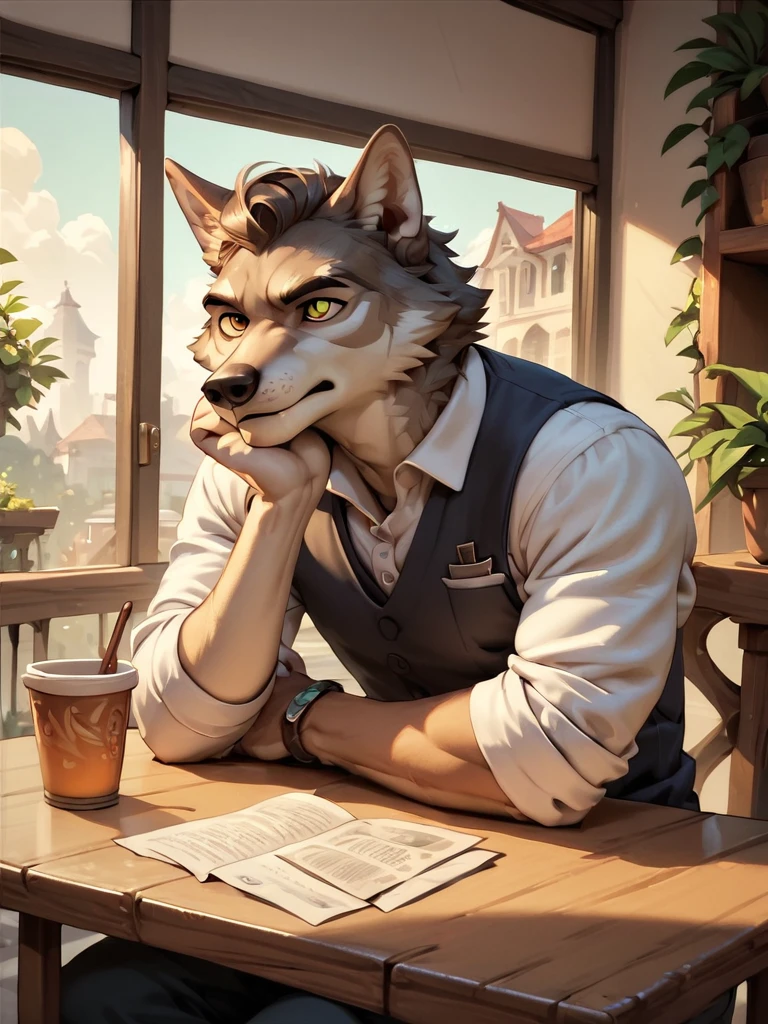 score_9,score_8_up,score_7_up,score_6_up,score_5_up,score_4_up,<lora:Alternate02:1>,source_furry,gentleman wolf sit at a table at a cafe,wolf,gentleman,solo focus,rating_safe,