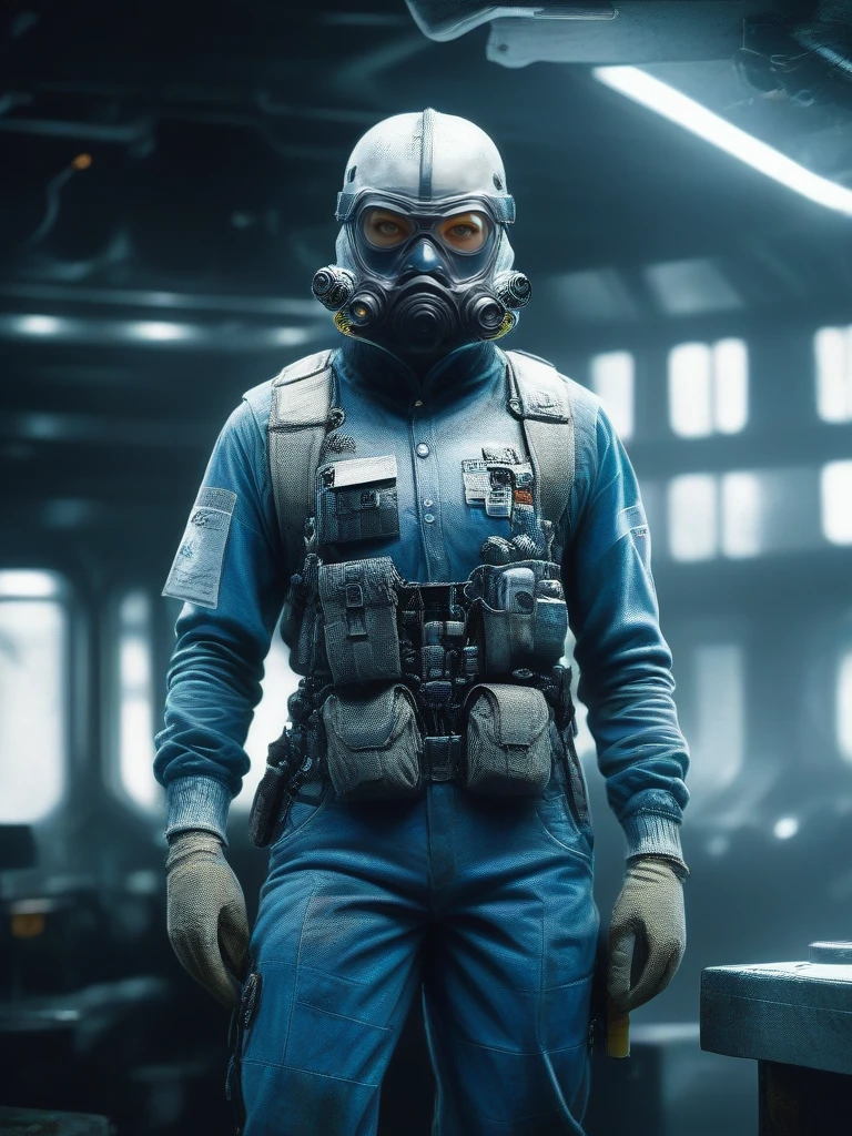 bpe-bluetone
( visiting mars post station) (biohazard protective-hazmat-suit:1.4) with facemask, standing,  indoors, horizon, rugged, looking at viewer,   grit,
bpe-pro bpe-scifi