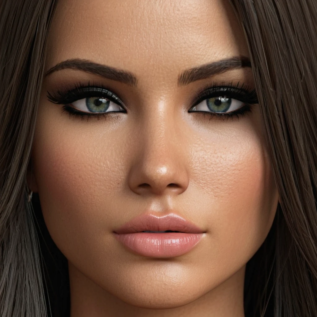 DAZ 3D render of a face