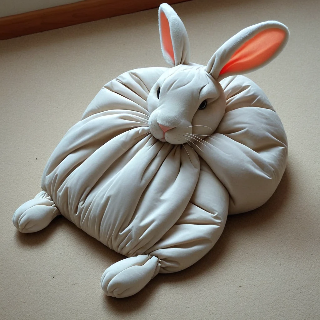 a deflated rabbit <lora:deflated-000006:1>