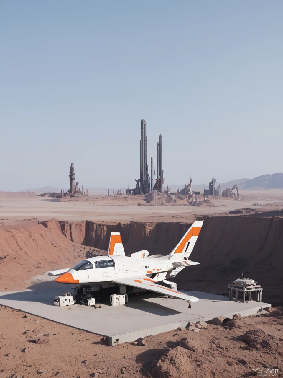 (spacecraft:1.3) bpe-scifi
(space station) stable, outdoors, horizon, abstract architecture, sed, rust, grit, no humans
pny-safe