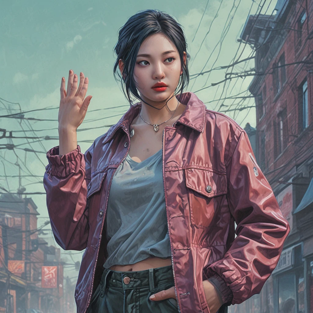 Ningning girl,
lush, pop art, dieselpunk, [detailed background], disgust, hands up, unsplash, Fresco painting, evening, by (Simon Stalenhag:0.5) and by (Artgerm:0.25) and by (Tsutomu Nihei:0.25),
<lora:Ningning-v1:1>
<lora:sdxl_lightning_8step_lora:1>