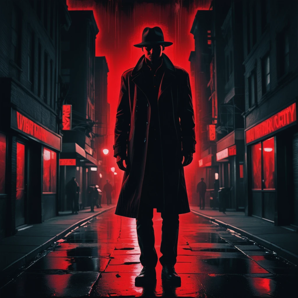 vbntnr in the dark city red full body <lora:Vibrant_Noir_2-000018:1>