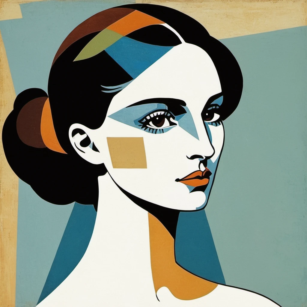 natxportman,Picasso cubism art of a woman,subtle colors, minimalist, faint, <lora:natportman_smaller_xl_1_standard_wo_cap-merger_8_40_035_065-natxportman:1.1>,