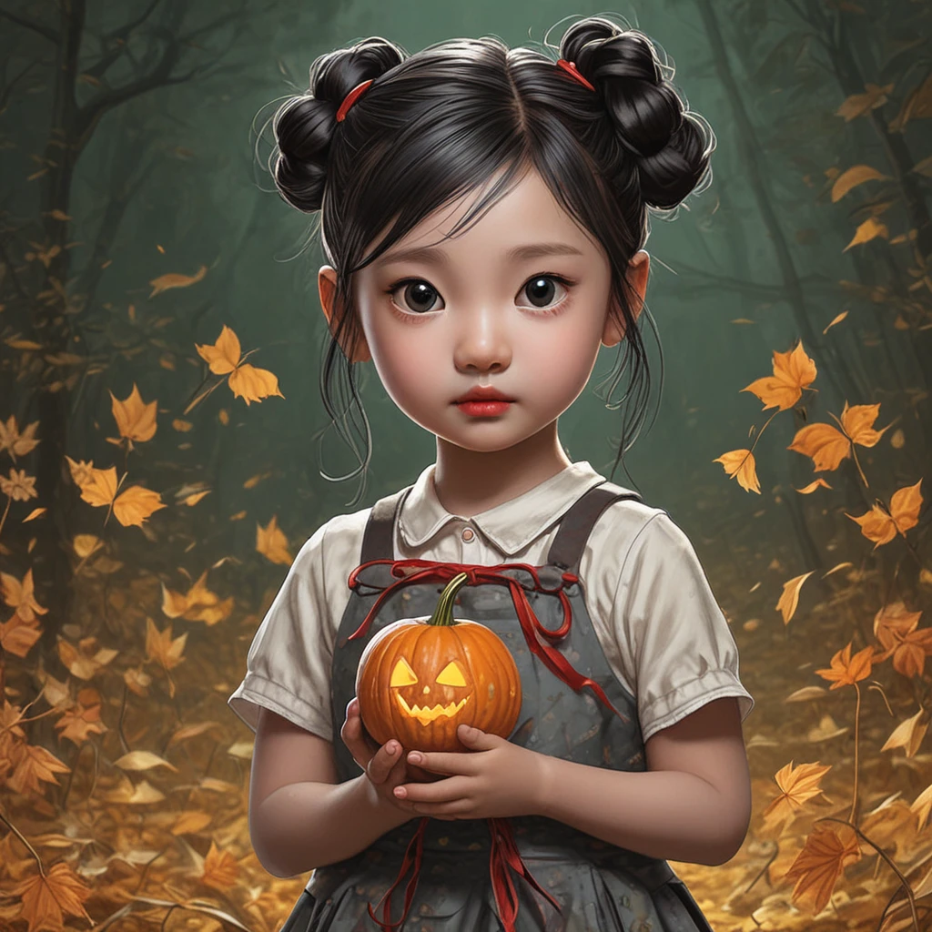 chibi comic book style portrait painting of (ningning girl:1.2), character design by mark ryden and pixar and hayao miyazaki, dark skin, square image, unreal 5, daz, hyperrealistic, octane render, cosplay, dynamic lighting, intricate detail, harvest fall vibrancy, cinematic, Halloween decorations in the background
<lora:Ningning-v1:1>
<lora:sdxl_lightning_8step_lora:1>