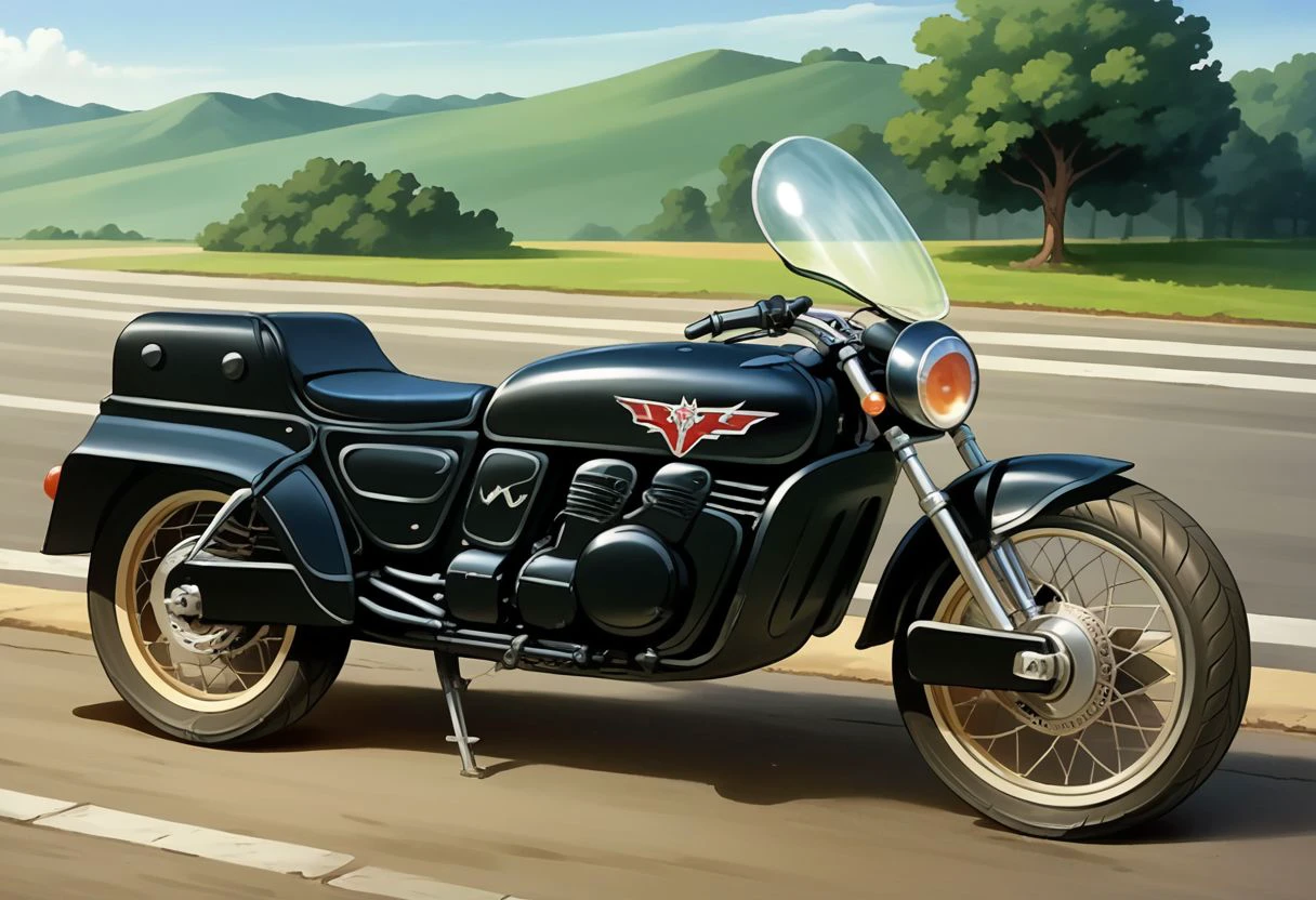 score_9,
rider machine, suzuki, black motorcycle