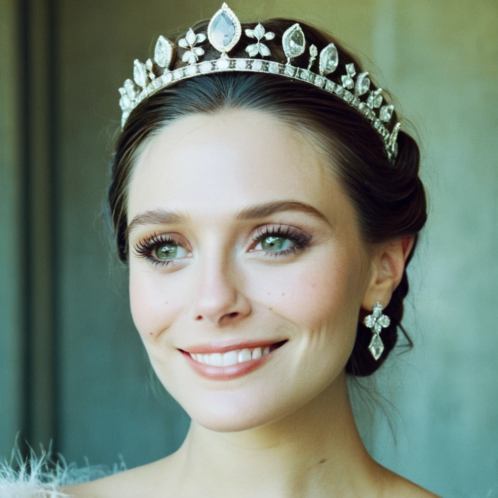 (Skin texture),High quality,Closeup face portrait photo, analog, film grain, actress dressed as a medieval queen with a delicate diamond tiara,regal, bright smile, (elixolsen), <lora:eliolsen_smaller_xl_7_standard_wo_cap-merger-21_42_51_03_04_03-elixolsen:1.05>