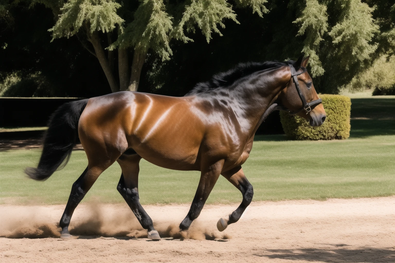 thoroughbred, outdoors, no humans, animal, realistic, animal focus, horse, high detail photography, sharp focus