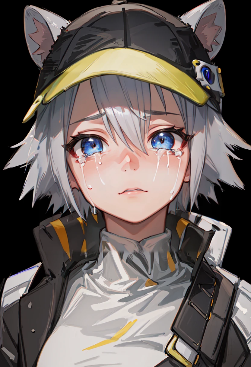 best quality, masterpiece, highres, solo, (click_arknights:1.10), crying, sobbing, tears, portrait, looking at viewer, 30 <lora:click_arknights:0.80>