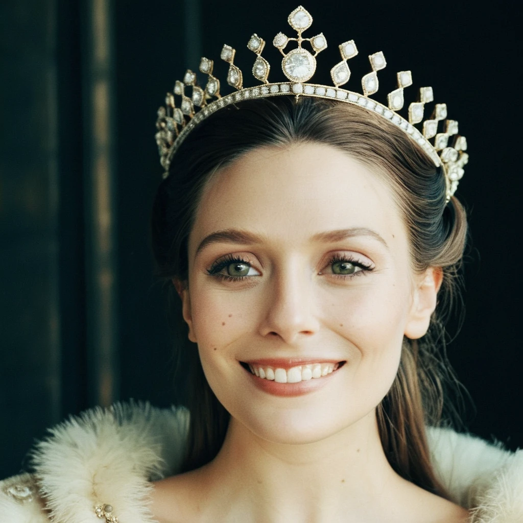 (Skin texture),High quality,Closeup face portrait photo, analog, film grain, actress dressed as a medieval queen with a delicate diamond tiara,regal, smiling, charming, (elixolsen), <lora:eliolsen_smaller_xl_7_standard_wo_cap-merger-21_42_51_03_04_03-elixolsen:1.0>