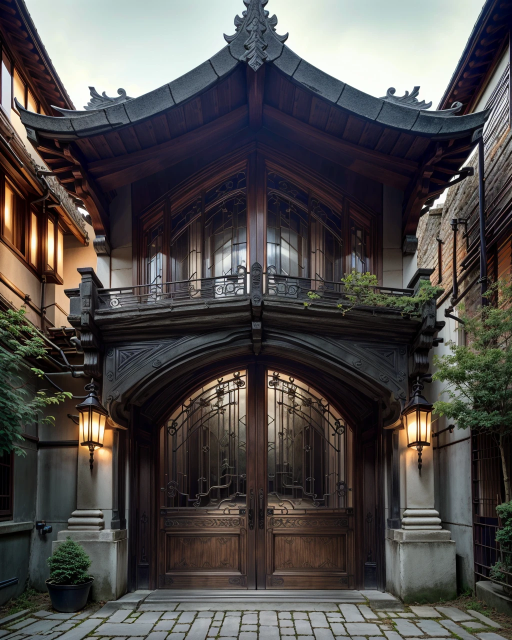 best quality,masterpiece,highly detailed,ultra-detailed,
no humans, outdoors, window, è£é£¾èè¡,building, windows,gate
<lora:neg4all_bdsqlsz_V3.5:-1> <lora:artdeco:1>
