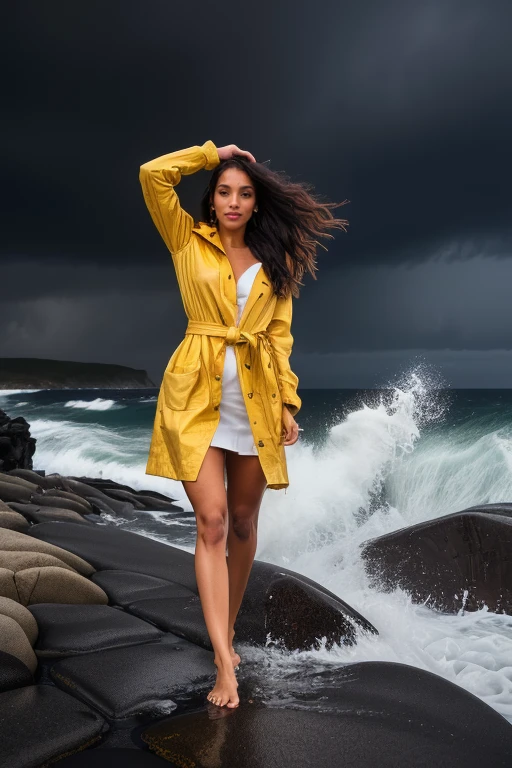 DEN_vyni_SG,
(portrait of a lighthouse keeper (walking on the rocks:1.2) on a dark (stormy night:1.2) wearing a yellow raincoat in the wind, (waves crashing:1.2) into the rocks, (storm:1.2), (wind swept:1.2), (gale:1.1), (tsunami:1.1), lighthouse, (night time:1.2), (wet rocks, rocks, rocky:1.2), (splashing waves:1.2), waves, (ocean spray:1.2), (lighthouse:1.1):1.2),
bokeh, f1.4, 40mm, photorealistic, raw, 8k, textured skin, skin pores, intricate details  <lora:epi_noiseoffset2:1>, epiCRealism