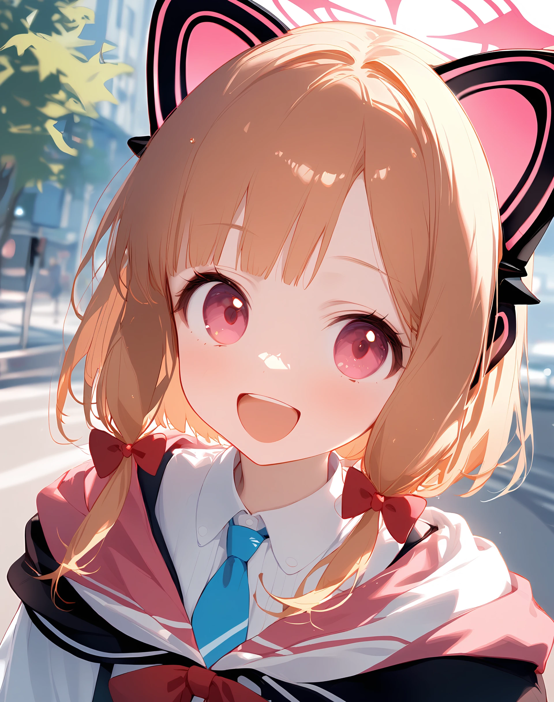 1girl, solo, momoi \(blue archive\), sfw,outdoors, smile, :d,portrait,
<lora:a31_style_koni-000010:1>, <lora:outline_xl_kohaku_delta_spv5x:-0.7>