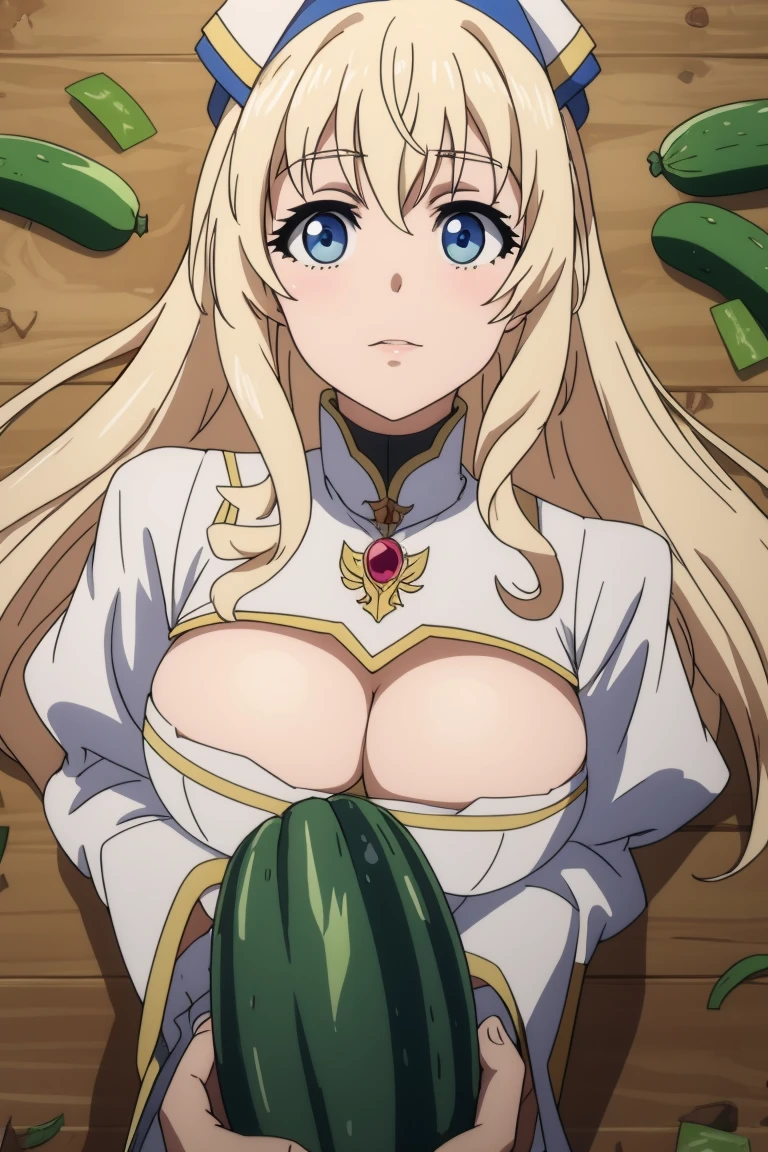 masterpiece, 8k,
<lora:Goblin Slayer_Priestess:0.7> Priestess,
looking at another,
from above, large breasts, SFW, portrait, three-point perspective,
cucumber handjob,
Poisonous Flora, Mutated Creatures, Hazardous Terrain