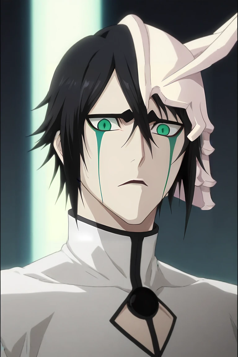 score_9, score_8_up, score_7_up, source_anime, semi-realistic, looking at viewer, , , 1boy, solo, male focus, <lora:ulquiorra_cifer_pony:0.86>, ulquiorra_cifer, , , science fiction speculative fiction, , <lora:sdxl_lightning_8step_lora:1>