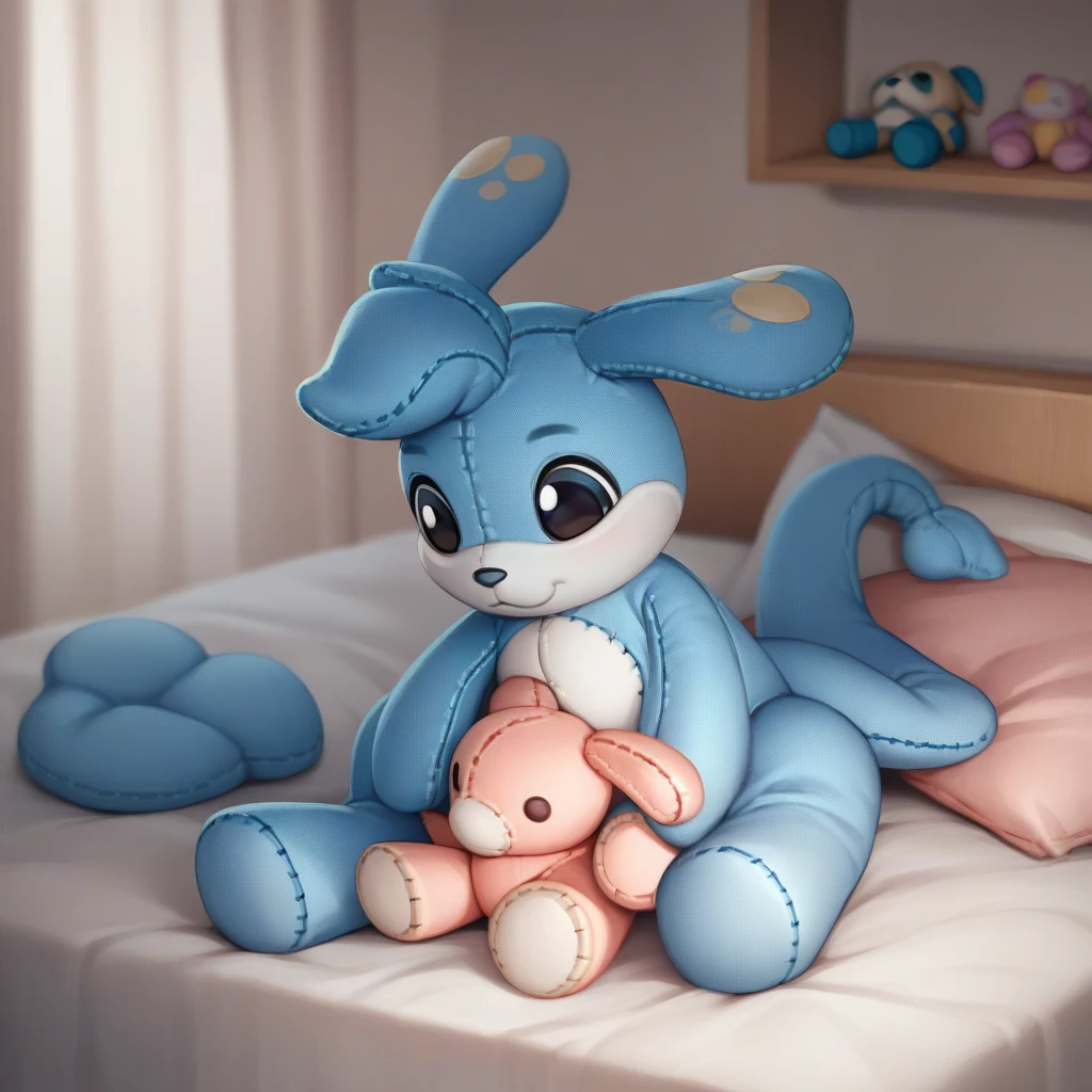 score_9, score_8_up, score_7_up, score_6_up, score_5_up, score_4_up, BREAK
plushie zafara inside a bedroom, blue fur, zafara, plushie, toys,
bedroom background   <lora:ZafaraXL:1>