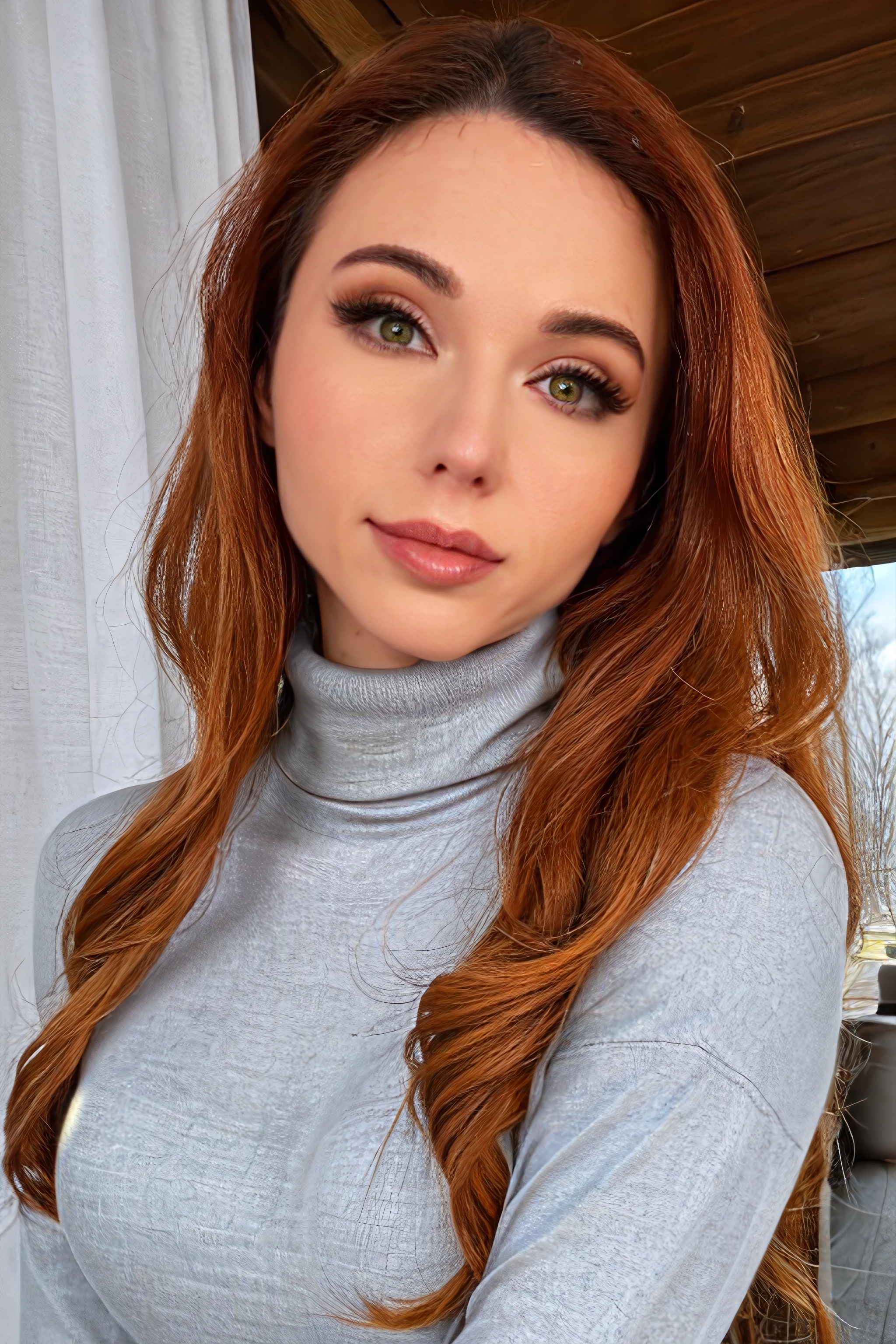 4m0ur4nth, 1girl, face, turtleneck