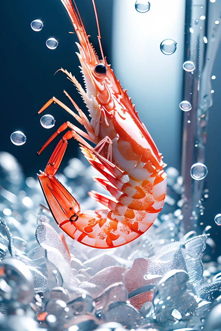hxia, shrimp, bubble, full body, no humans, from side, solo,<lora:hxia_v1.2:0.9>ï¼