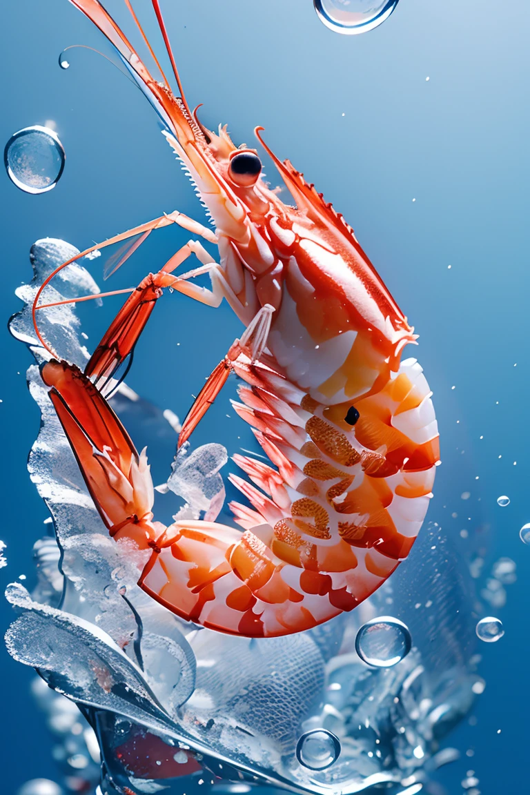hxia, shrimp, bubble, full body, no humans, from side, solo,<lora:hxia_v1.2:0.9>ï¼