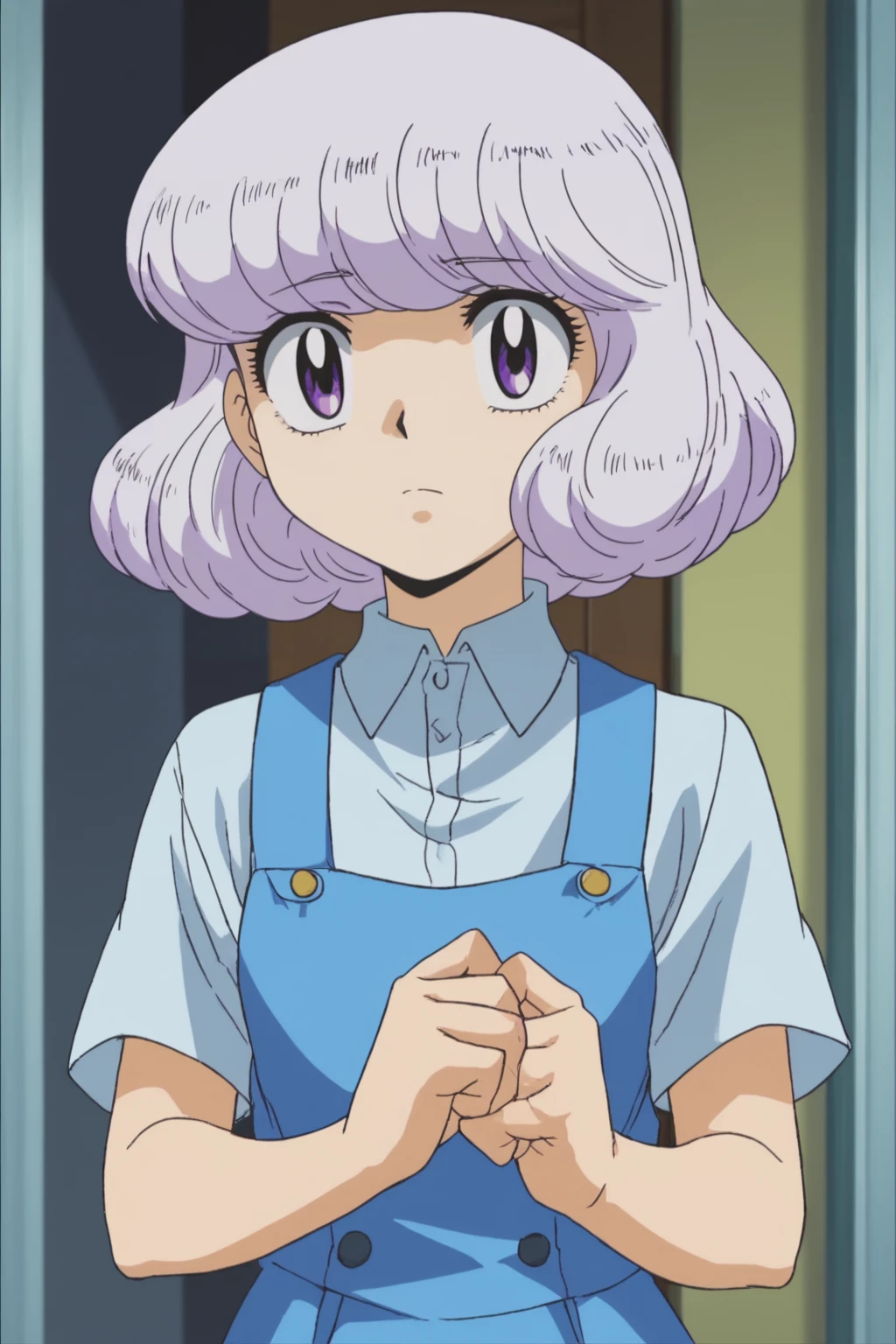 rating safe, score_10, score_8_up, score_7_up, score_6_up, uncensored, anime screencap, flat shadows BREAK shiho sannomiya, upper body
