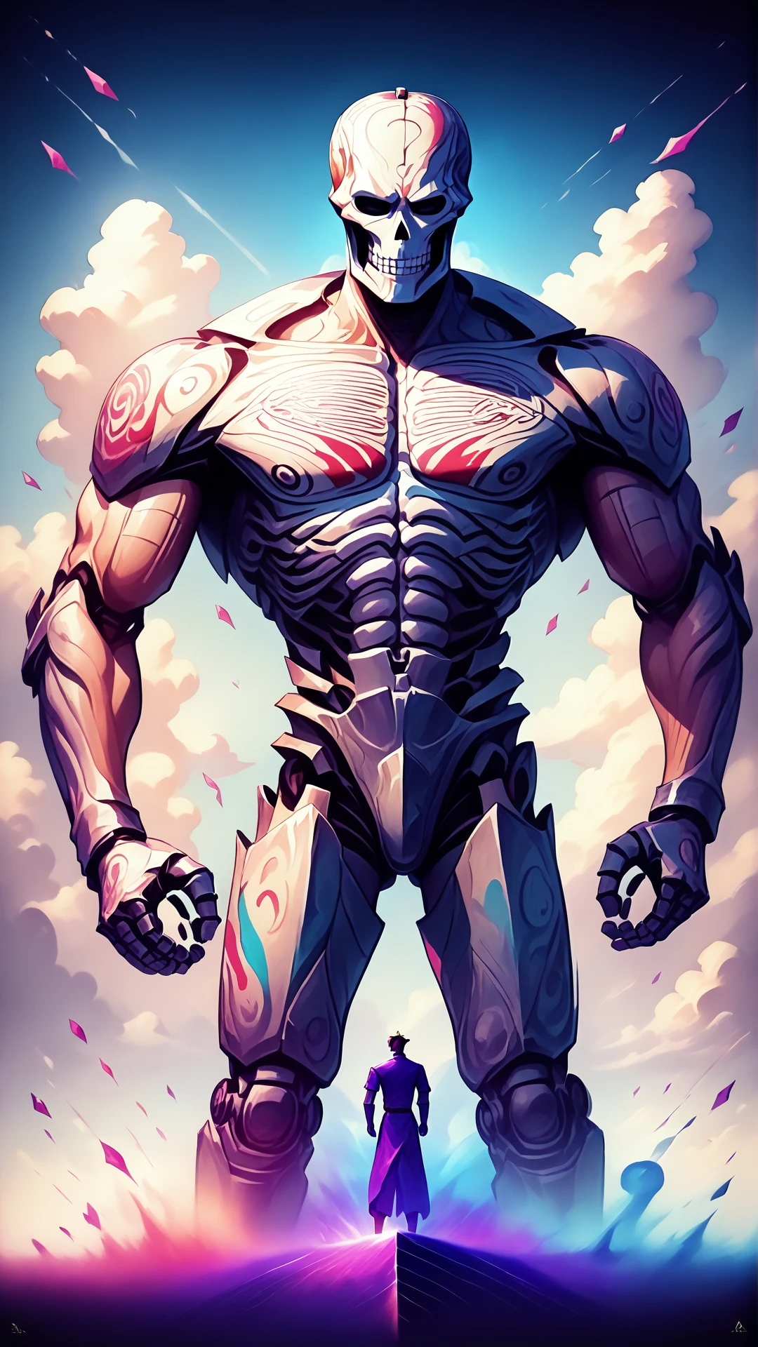 Sorayama style, metallic body, ((( best quality )))), ((( masterpiece ))), ((( absurdres ))), (( whole body in metal )))), super muscular man walking, perfect and hypertrophied body, Colossus of the X-men, Simon Bisley style for a cover of Heavy Metal magazine, all metal, metal face, metal arms, metal leg, ((( whole body in shiny metal ))), (( red background ))), USSR