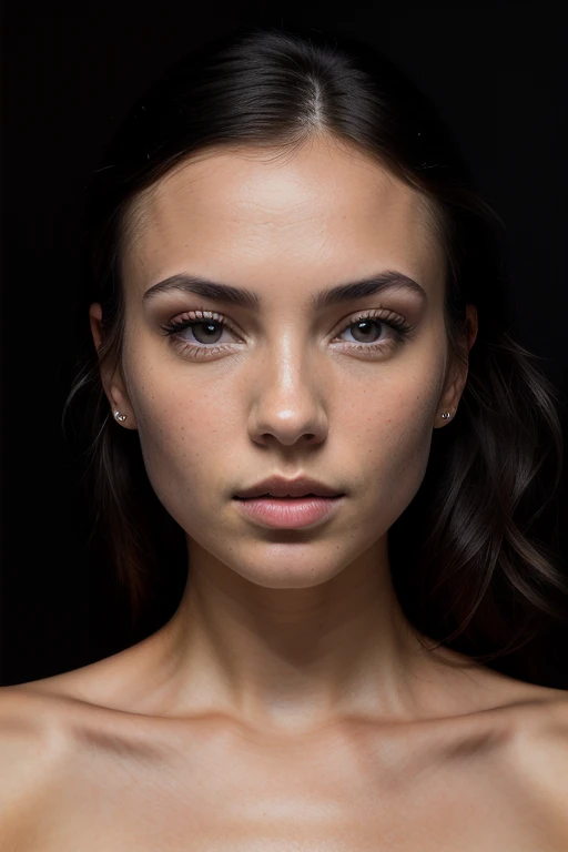Merger_sophie_walerhaus,
((headshot:1.2) portrait on a (plain black background:1.2), (headshot:1.2), (face focus:1.1), (facing the camera:1.2), Head in the centre, (eye contact:1.3), (intense stare:1.1), mouth open, (facing straightforward:1.2), (forward facing:1.1), Head, face, Head focus, Head tilted down, looking slightly up at the camera:1.2),
bokeh, f1.4, 40mm, photorealistic, raw, 8k, textured skin, skin pores, intricate details  <lora:epi_noiseoffset2:1>, epiCRealism
