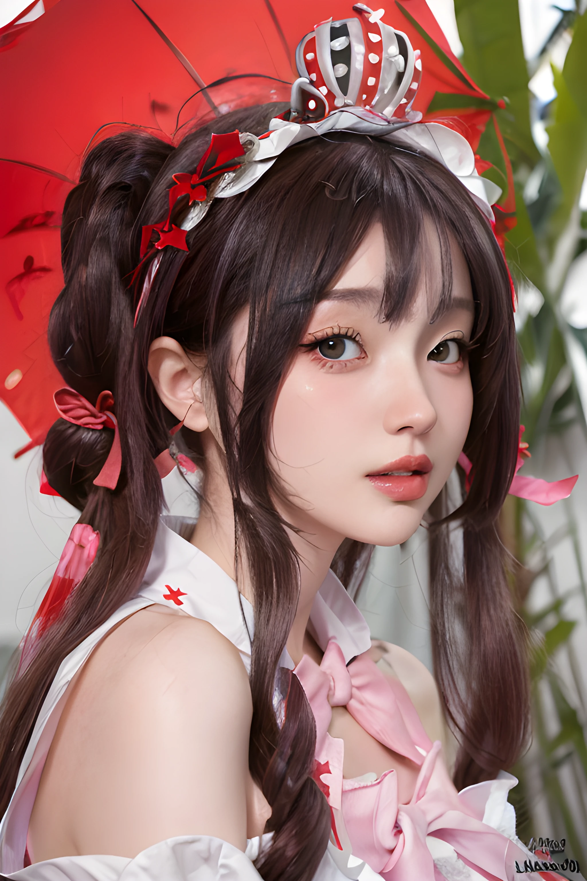 masterpiece, best quality, 1girl, hidori, dress, portrait, closeup