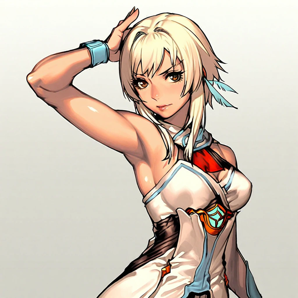 alishadef,side ponytail, drill hair, smile,
BREAK (white swimsuit:1.2),
BREAK   ((sexy )) textured haircut (((detailed character sheet, frontal view, side view, three quarter view))), BREAK (((white background))),
BREAK (masterpiece:1.2), best quality, high resolution, unity 8k wallpaper, (illustration:0.8), (beautiful detailed eyes:1.6), extremely detailed face, perfect lighting, extremely detailed CG, (perfect hands, perfect anatomy),perfect face,