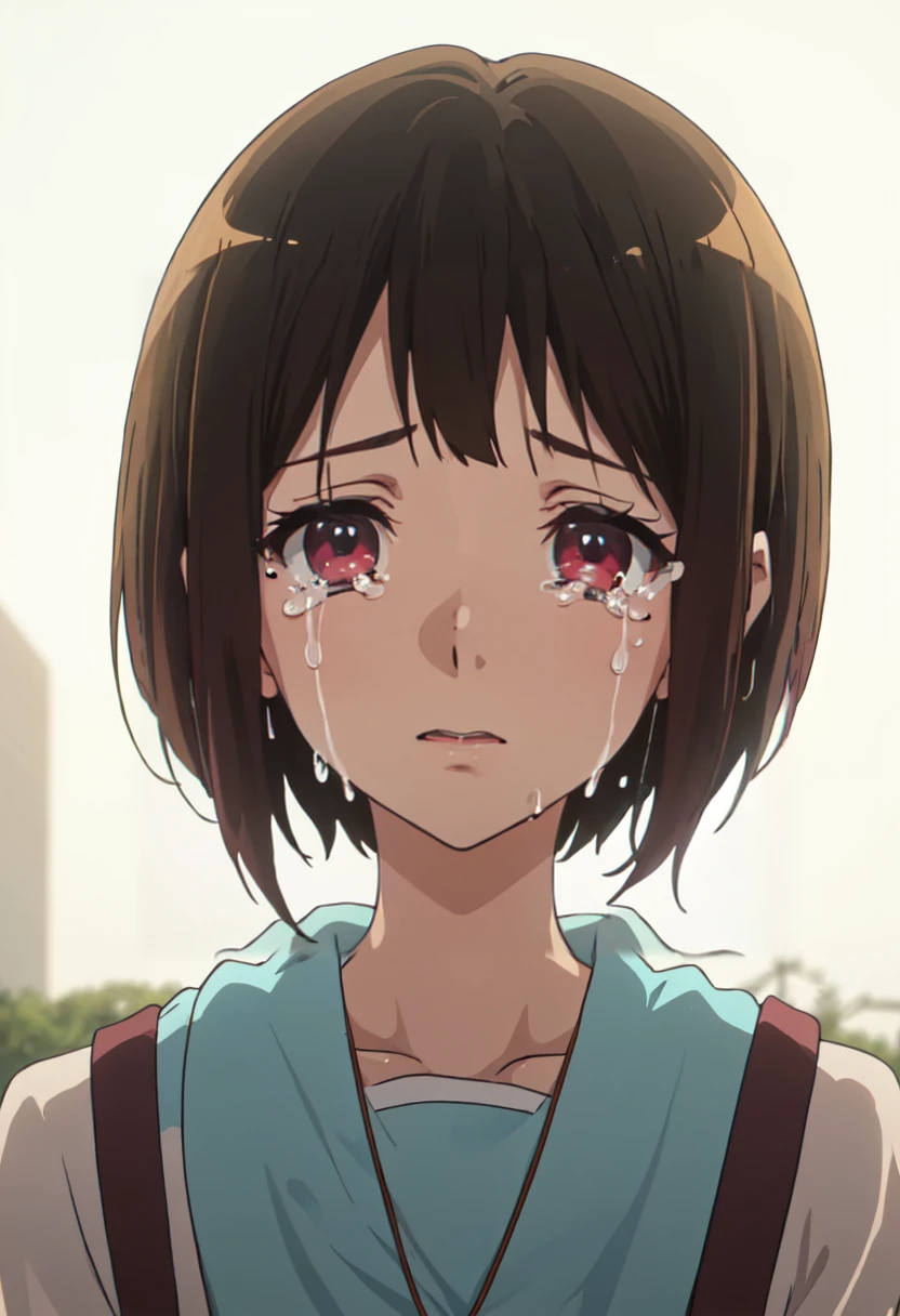 best quality, masterpiece, highres, solo, (nakaseko_kaori_soundeuphonium:1.10), crying, sobbing, tears, portrait, looking at viewer, anime_style, 39 <lora:nakaseko_kaori_soundeuphonium:0.80>