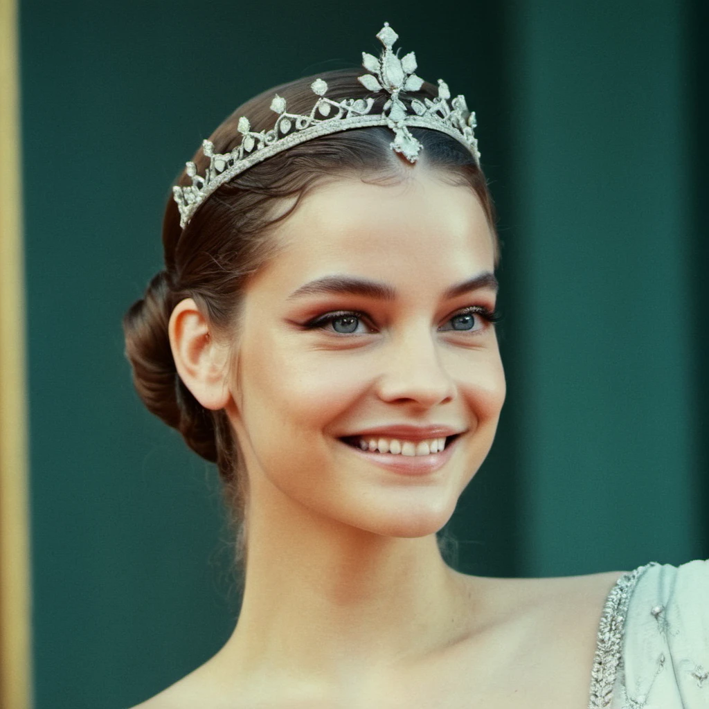 (Skin texture),High quality,Closeup face portrait photo, analog, film grain, actress dressed as a medieval queen with a delicate diamond tiara,regal, bright smile,  barxpalvin,    <lora:barpalvin_32_small_xl_4_standard_wo_cap-merger-11_29_69_04_036_024-barxpalvin:1>