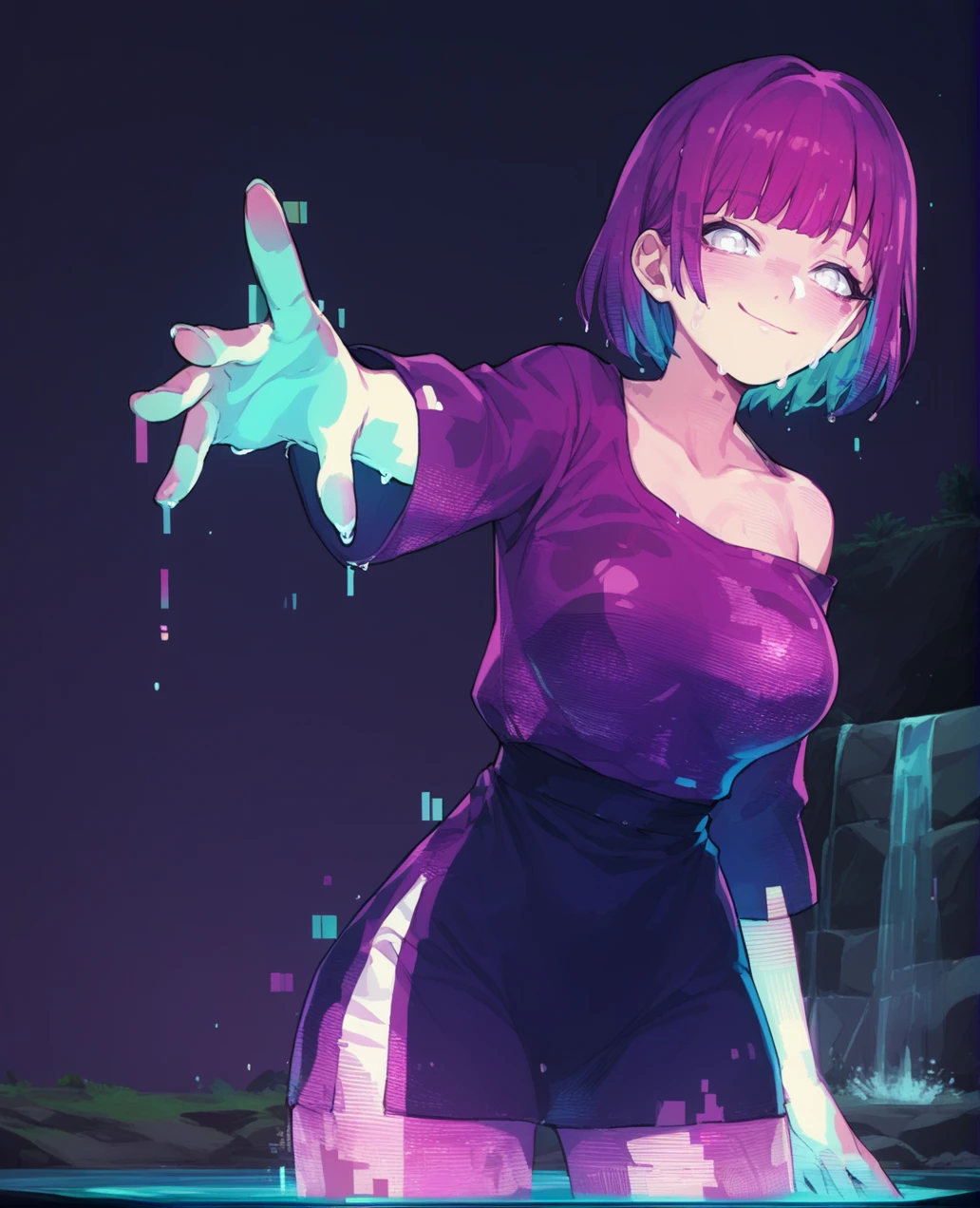 Digital Holographic & Glitches (Style/Concept) - Pony XL v1.0